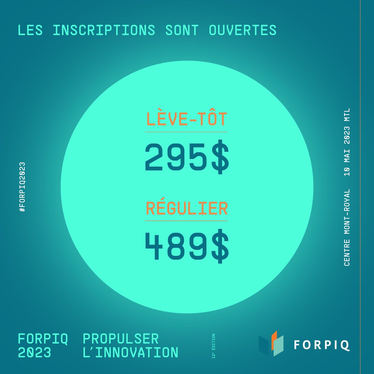 FORPIQ's tweet photo. Les inscriptions LÈVE-TÔT sont maintenant ouvertes! Ne manquez pas votre chance de participer au Forum international de la propriété intellectuelle à Montréal. Les billets lève-tôt sont disponibles en quantité limitée.
#montreal #quebec #pi 
Pour info: https://t.co/azFyUzHnWw https://t.co/0biZcxyPah