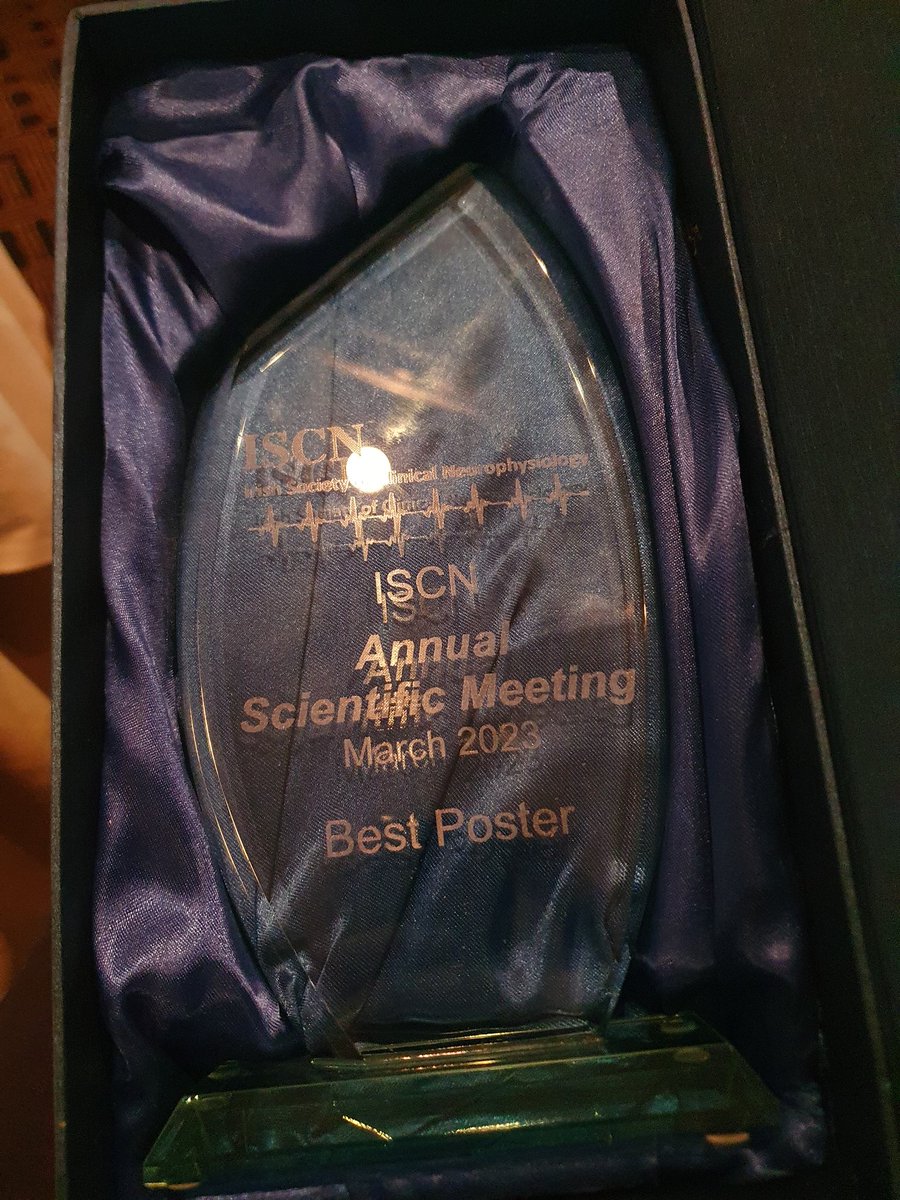 BurgundyJumper_'s tweet photo. Rarely post about my work, but glad that the Irish Society of Clinical Neurophysiology selected me for best poster at their annual scientific meeting. https://t.co/7Rwy0Pt0fw