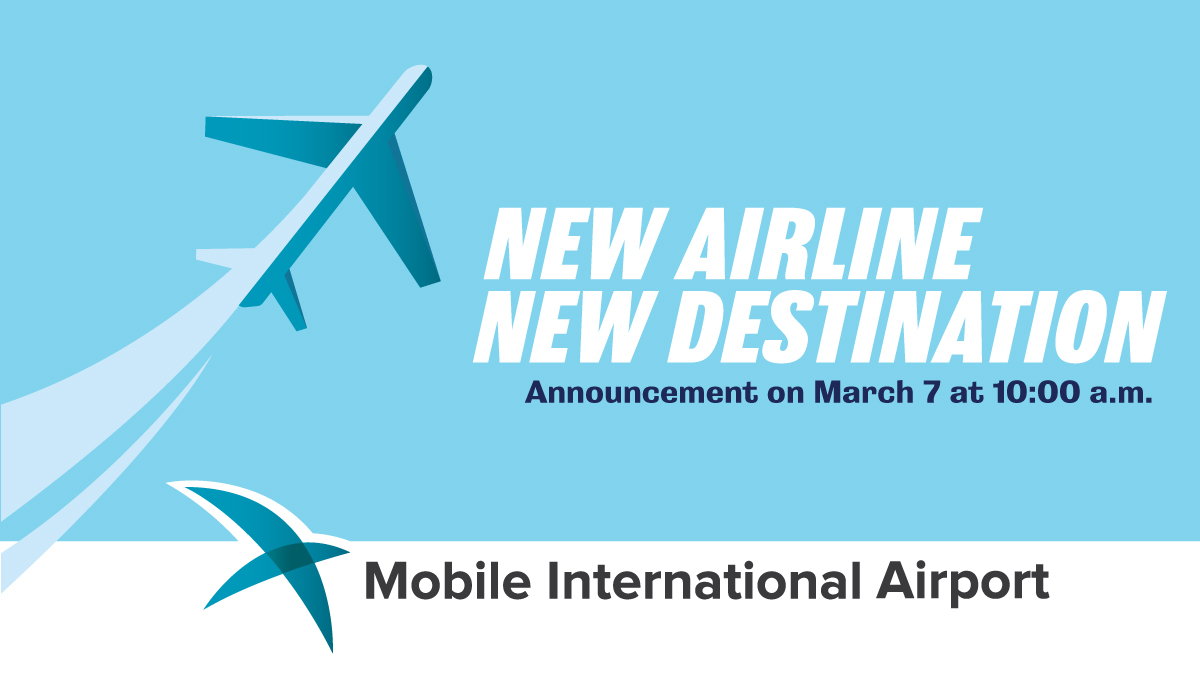 flyBFM's tweet image. 📣📣📣 A new airline + a new destination! Stay tuned for the big announcement on Tuesday, March 7 @ 10am. Any guesses?