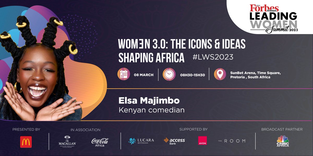 #SpeakerAnnouncement 

“Growing up, I always knew I would be iconic. I didn’t know how I would do it, but I knew it would be done.” #FORBESAFRICA30Under30 class of 2022 cover star @ElsaAngel19   

From the powerful #LWS2023 speaker lineup, who are you excited to see?