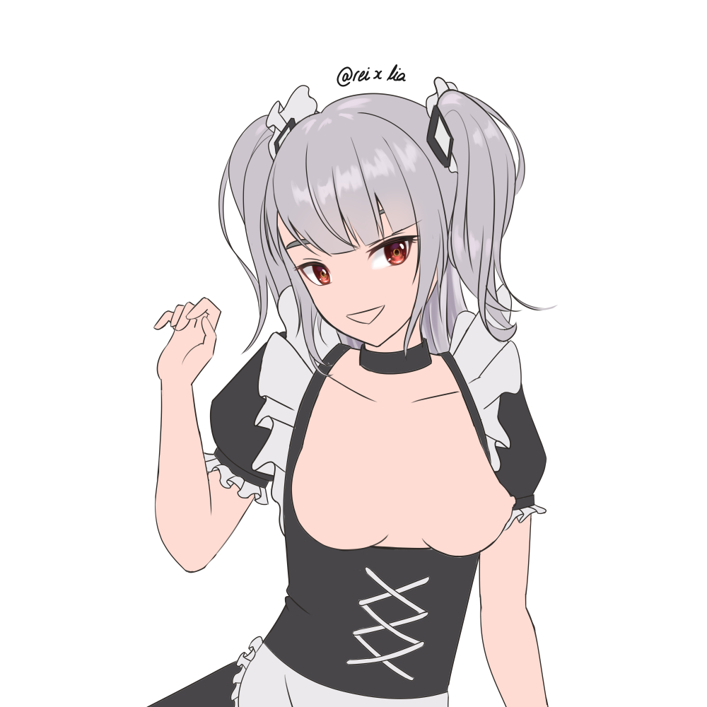 An update draft of Rei in their meido fuku. 

#nsfwtwt