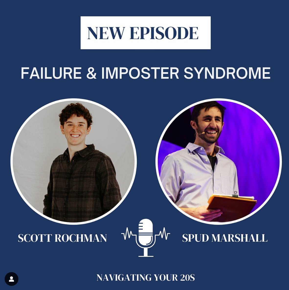 Got to jam on all things failure and imposter syndrome with Scott on the "Navigating Your 20's" podcast. Thanks for having me!

Take a listen at: open.spotify.com/show/52U076RD6…