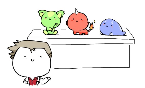 そこに 3匹の
3匹のー…なんかようわからんやつが
おるじゃろ 