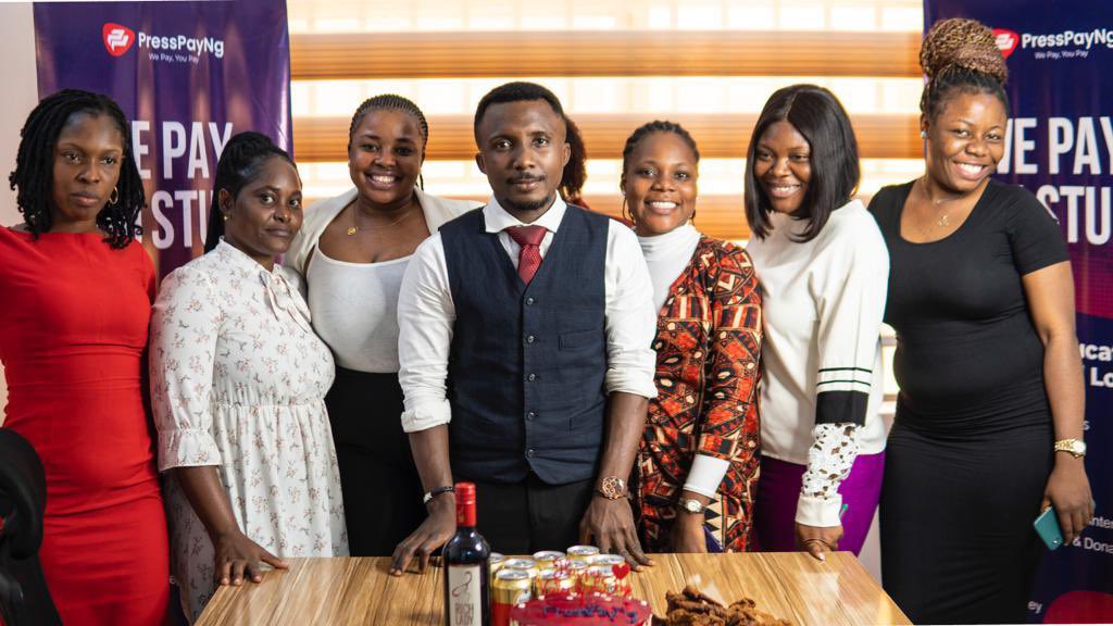 PressPayNg1's tweet photo. A team is more than a collection of people, it is a process of give and takeโ.
Here are some of the members of staff at PressPayNg, Happy Employee Appreciation Day.
#employeeappreciation #PressPayNg #WePayYouPay #WePayYouStudy #team #EduSavings #thankyou #EduLoans https://t.co/lAE1gPBIeq