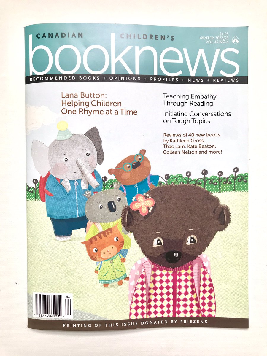 Pleased to be included in the latest edition of Canadian Children’s Book News, and excited about being a first time touring creator for Canadian Children’s Book Week this year!💗
Thank you @kidsbookcentre!
#kidlit #CanadianBooks #CanadianTeacher #OntEd #libraries @PajamaPress1