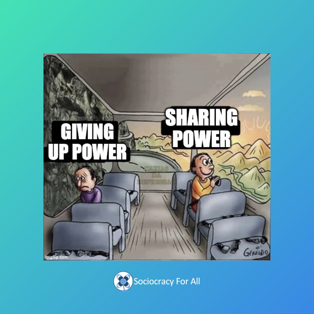 Sociocracy4All's tweet image. Have you experienced how bright things can get when we share power? ☀️

#sharedpower #power #sociocracy #worktogether #organization #collaboration #teamwork