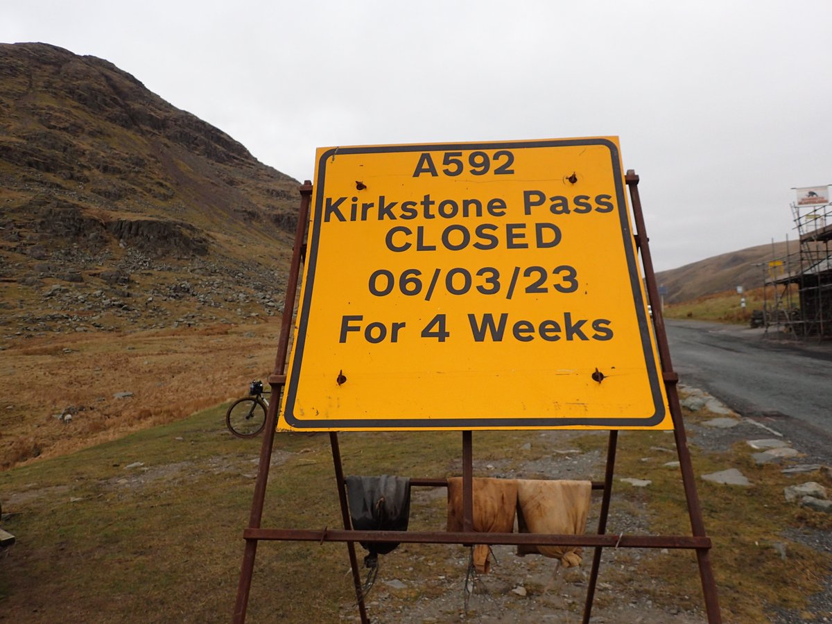 Please share this info! The A592 is going to be TOTALLY closed from the top of Kirkstone Pass down to Brothers Water from Monday 6th March for 4 weeks. The only positive is that the planned major roadworks will improve the road for those of us who regularly commute along it!  Jon
