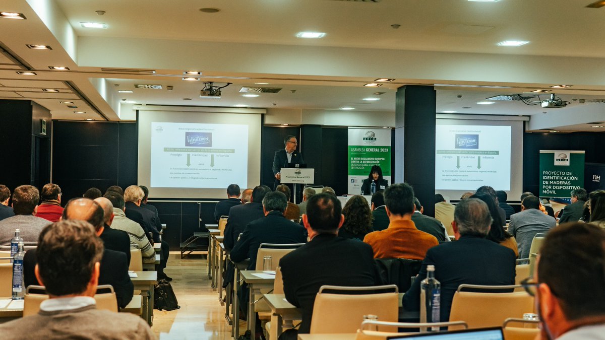 aeimmadera's tweet photo. Concluyó nuestra Asamblea General 2023 con la participación de más de 100 empresario/as del sector de la #madera y derivados (tableros, viga laminada, tableros, productos elaborados...) de toda España. Mejores perspectivas que lo anticipado en el último trimestre de año pasado. https://t.co/TYd9LgofXs