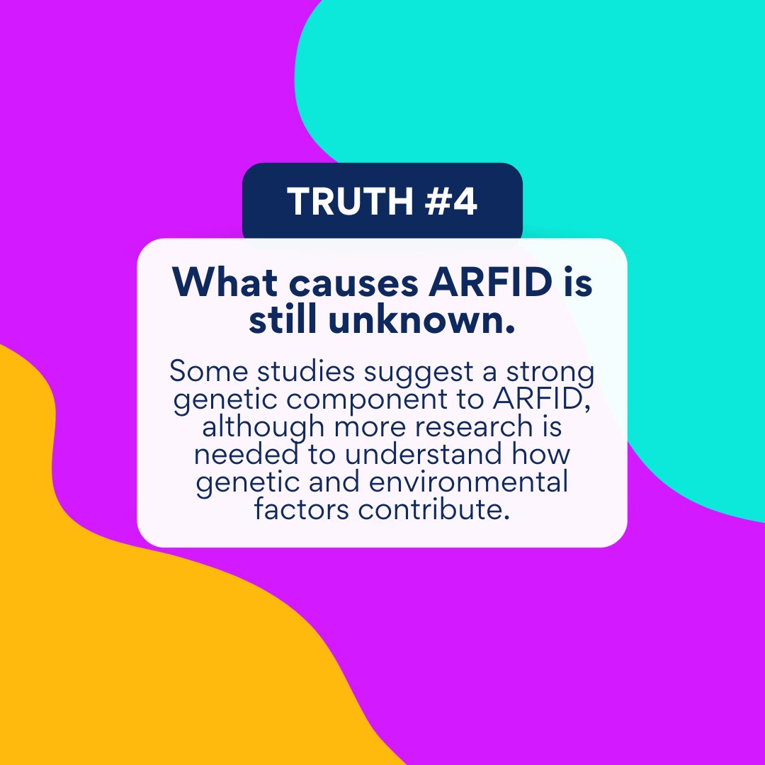 Final #ARFID truth for #EDAW: What causes ARFID is still unknown, although some studies suggest that there could be a high genetic component. More research is needed. #NEDAW #EDAwareness #ARFIDawareness #EDAW2023