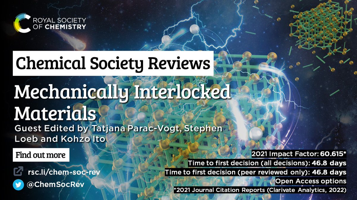 Chem Soc Rev (@chemsocrev) on Twitter photo Want to learn more about mechanically interlocked materials? 🤔
Check out our themed collection covering their synthesis, characterisation and application 📚
Guest edited by <a href="/TParacVogt/">Tatjana Parac-Vogt</a>, <a href="/thatsteveloeb/">Steve Loeb</a> and Kohzo Ito
rsc.li/3ZA8joo Want to learn more about mechanically interlocked materials? 🤔
Check out our themed collection covering their synthesis, characterisation and application 📚
Guest edited by <a href="/TParacVogt/">Tatjana Parac-Vogt</a>, <a href="/thatsteveloeb/">Steve Loeb</a> and Kohzo Ito
rsc.li/3ZA8joo