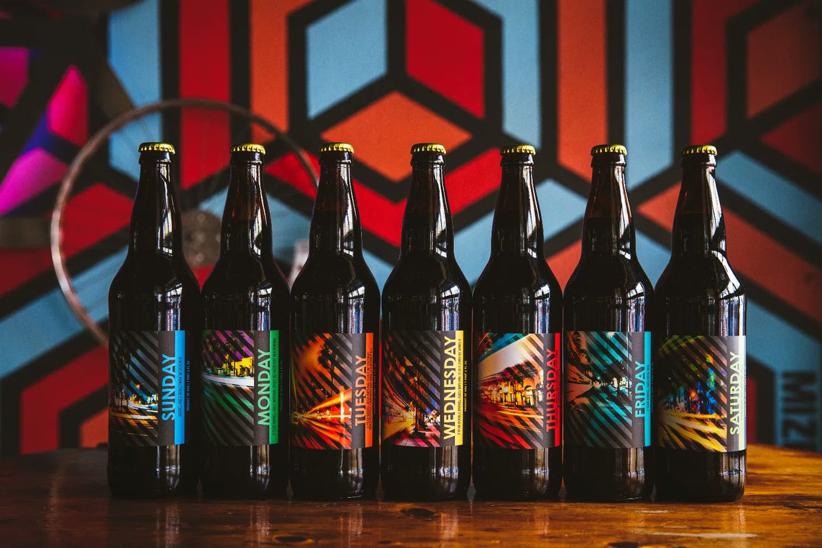 7 reasons to come see us this weekend!  The 2023 Days of the Week bottle sets will be available in our taproom starting Saturday at 8am.