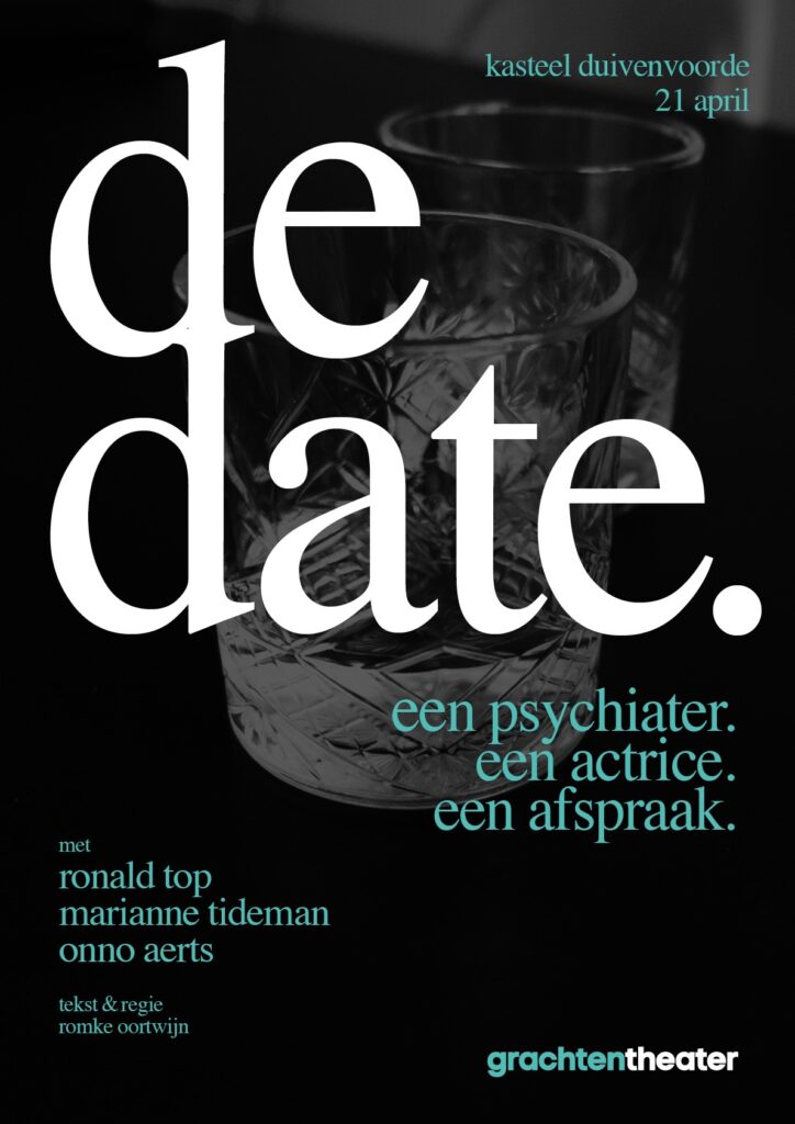 Op vrijdagavond 21 april is de prachtige Marotzaal het toneel voor 'The Date', een toneelstuk van Het Grachtentheater.

Voorstelling start om 19.45 uur
Prijs: €22,50, inclusief glas wijn of een drankje    

Bestel snel uw tickets via 👉 ticketteam.kasteelduivenvoorde.nl/voorstellingen…