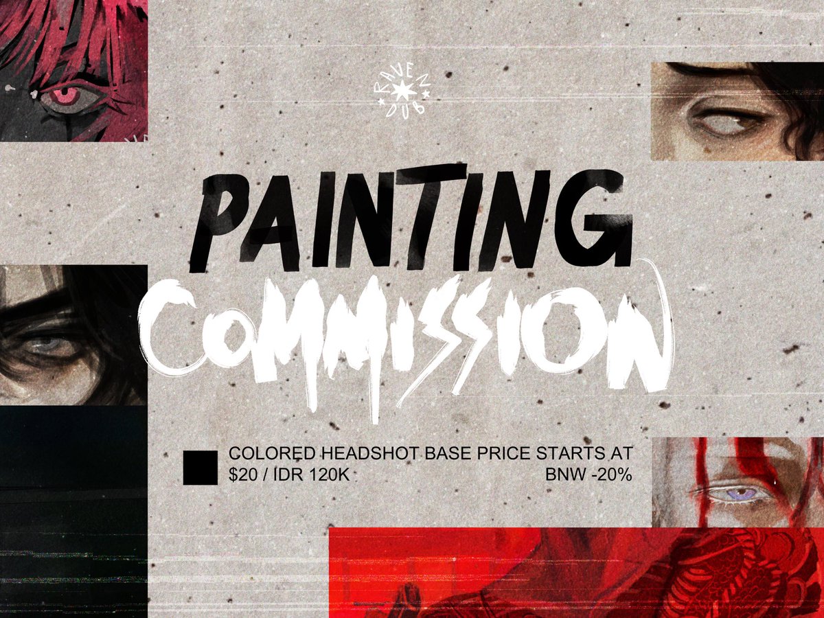 ☆.｡.:*Likes &amp; RTs are very appreciated!.｡.:*☆
  
Hello! March Batch Comms are open for Painting and Manga Style for 3-4 slots 💥

☆ Dm me if you're interested (: ☆
.
For further commission info and gallery, please do visit my website here:
ravenndub.wixsite.com/website/commis…