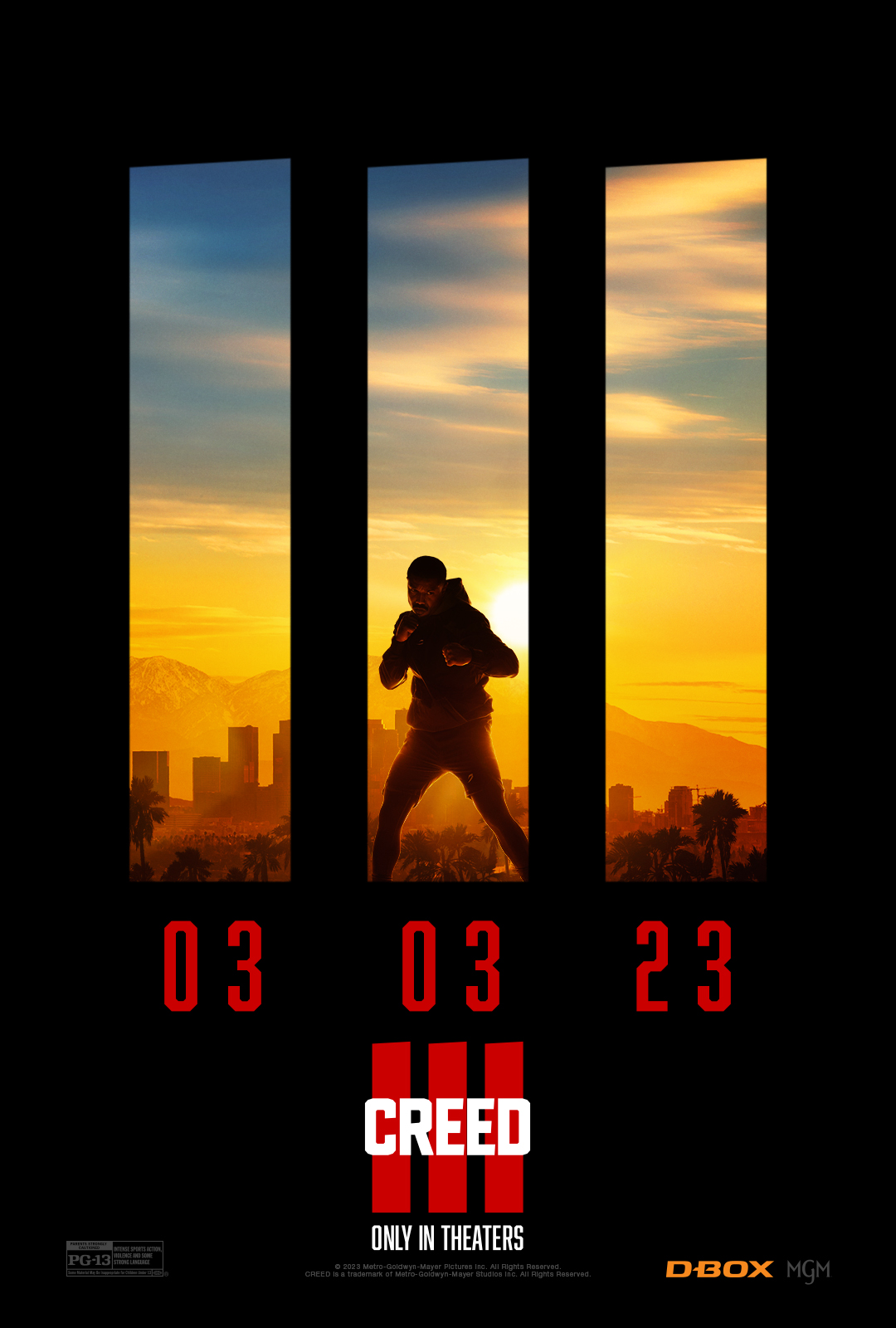 Creed 3 D-Box poster
