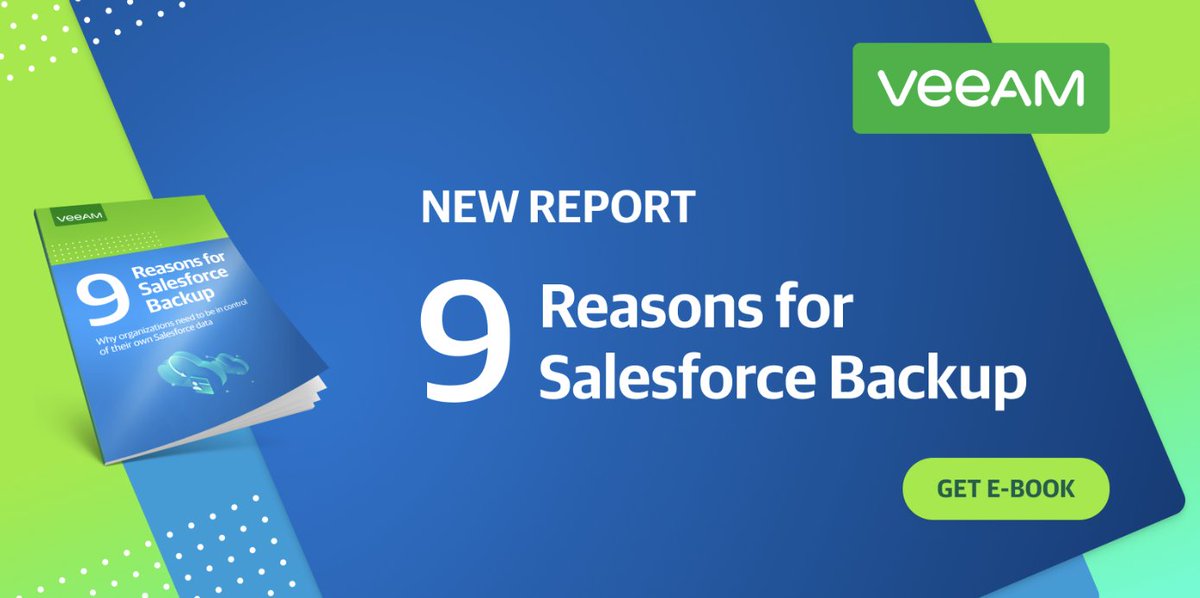 managecast's tweet image. Are you in full control of your #Salesforce data? Don’t let your Salesforce data and metadata be compromised. Find out the key reasons why you need to back up your mission-critical data in Veeam® 9 Reasons for Salesforce Backup e-book. #SalesforceBackup hubs.li/Q01BRLTg0