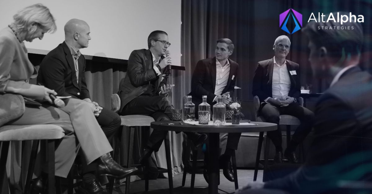 AltAlphaFunds's tweet photo. Thanks to all of you that joined us for yesterday's event at SHED, Zug. If anyone has any questions or needs more information on the topics discussed, please don't hesitate reach out.

#event #gold #blockchain #investing https://t.co/VIAyNx87bN