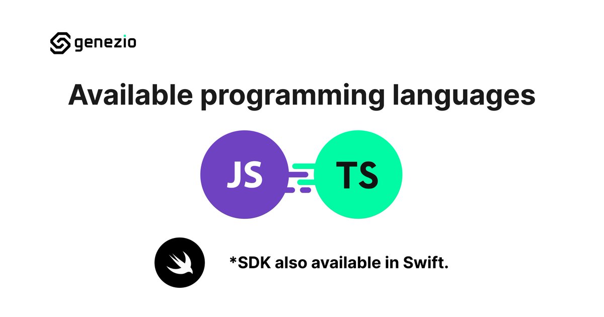geneziodev's tweet image. Develop with ease, no matter what language!

genezio supports now Javascript and Typescript for the backend code. The SDKs are auto-generated for Javascript, Typescript, and Swift - based on your preference.

  #genezio #languagesupport #development