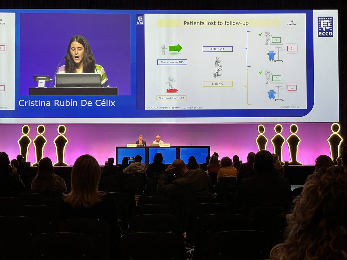 geteccu's tweet photo. #ECCO2023 Los resultados asociados a una transición Pediatria y Gastroenterología de adultos son claramente mejores. Nos lo cuenta @CRubindecelix Estudio BUTTERFLY 🦋 https://t.co/kpzHZytTjV