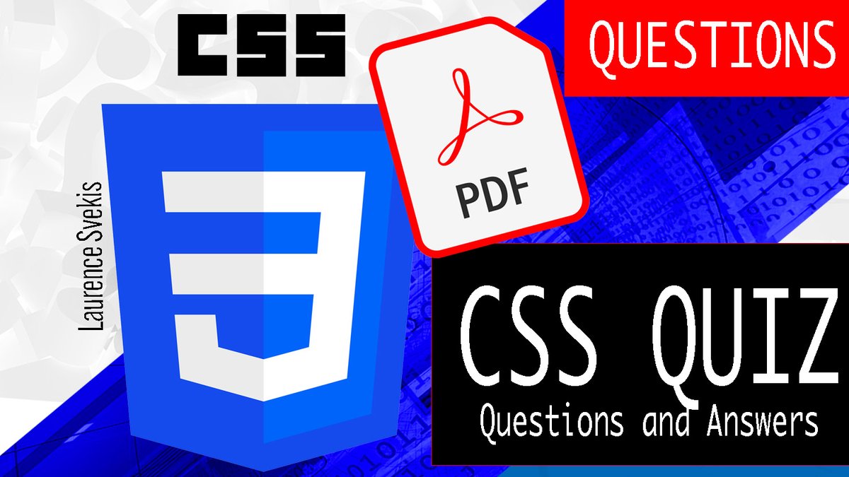 100+ CSS Questions test your skills and knowledge on CSS - basescripts.com/100-css-questi…
#CSS #CascadingStyleSheets #WebDesign #FrontEnd #CSS3 #CSSGrid #ResponsiveDesign #Quiz #Trivia #KnowledgeChallenge #BrainTeaser #QuizTime #FunFacts #LearningMadeFun #TestYourKnowledge

Which p...