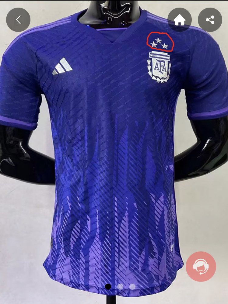 DANIBRAERBAN's tweet photo. @GorrasCavs Argentina away 2022 versión jugador con 3 estrellas, parches, todo https://t.co/0pIlddEFoT