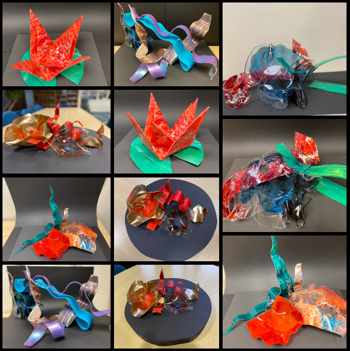 NotreDameCobham's tweet photo. Year 12 produced some amazing 3D sculptures inspired by the Artist Dale Chihuly, who is known for his abstract glass blown sculptures and dramatic works of Art, some of which are on display in the V&amp;A London. 

https://t.co/J68FCjyE2d https://t.co/y6oI4bJZPx