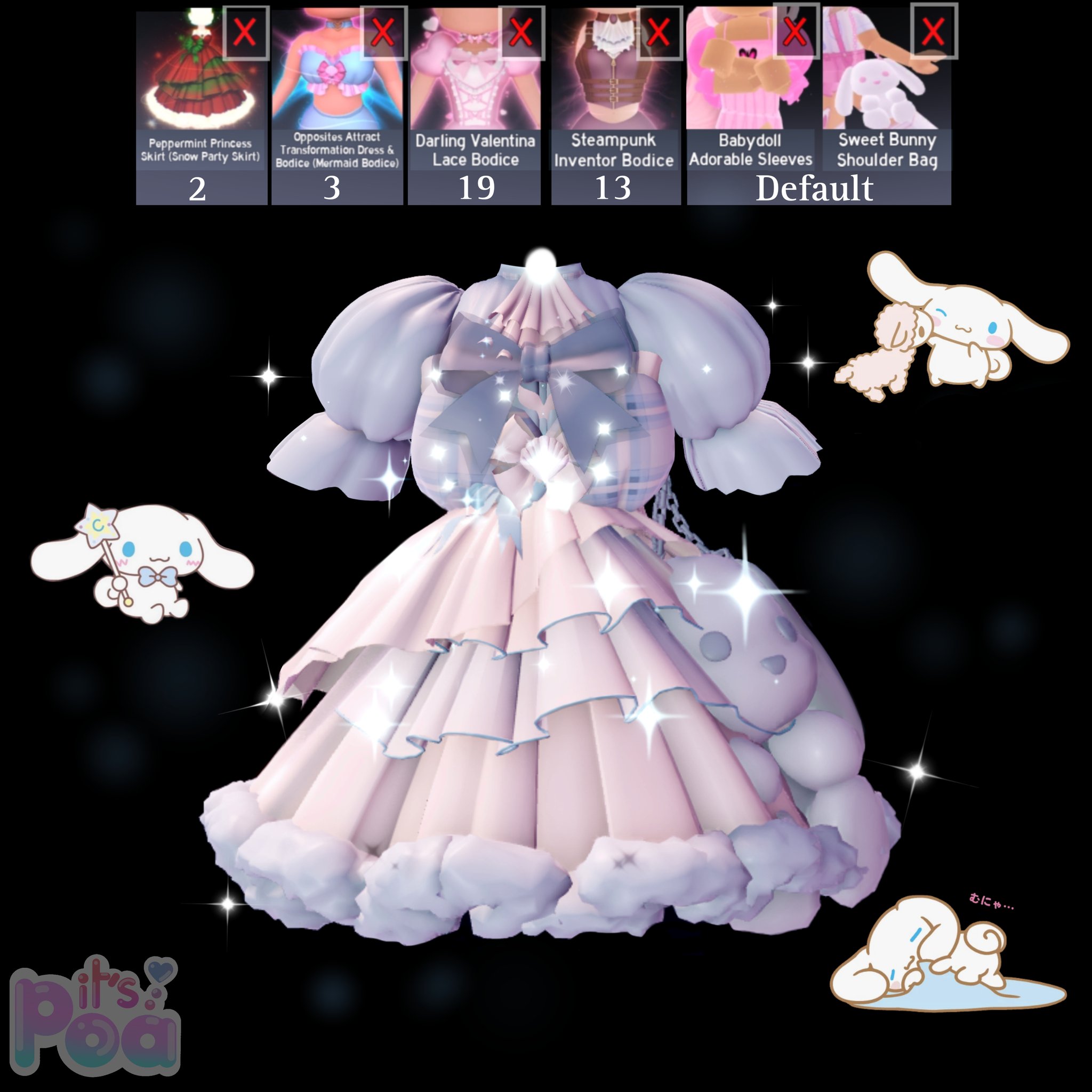 X 上的🧋Poa🧋：「Royale High Outfit Hack 💗 Sanrio Dresses 💗 #royalehighoutfit  #royalehighoutfithacks #royalehighoutfits #royalehighoutfithack #royalehigh   / X