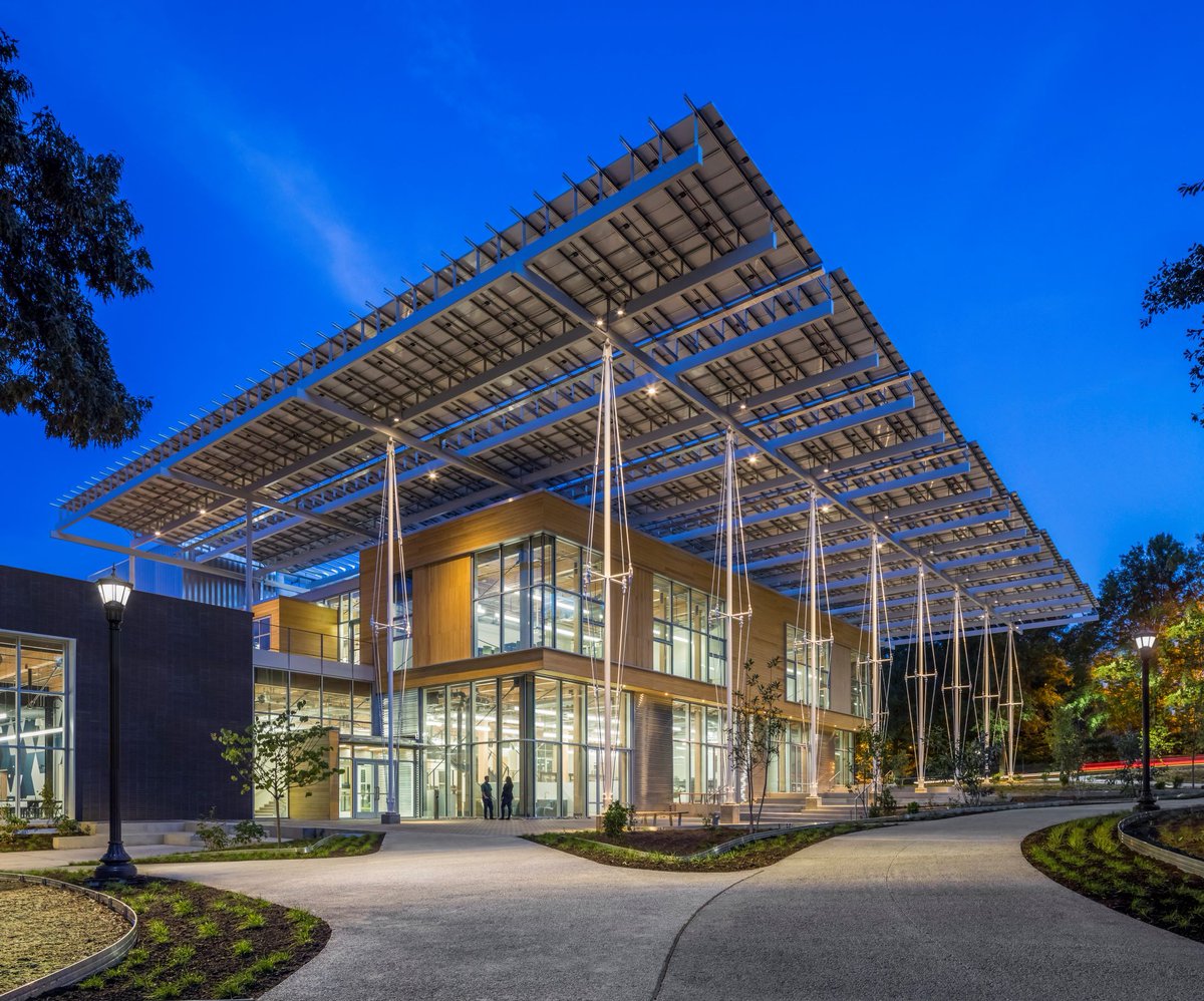 soaringcities's tweet photo. Kendeda Building for Innovative Sustainable Design at Georgia Tech is net-zero energy with a 330-kilowatt photovoltaic array, rainwater harvesting system, water efficient. #sustainability #greenbuilding @GeorgiaTech https://t.co/J4bwrfMmCH https://t.co/u0WsDptjX9