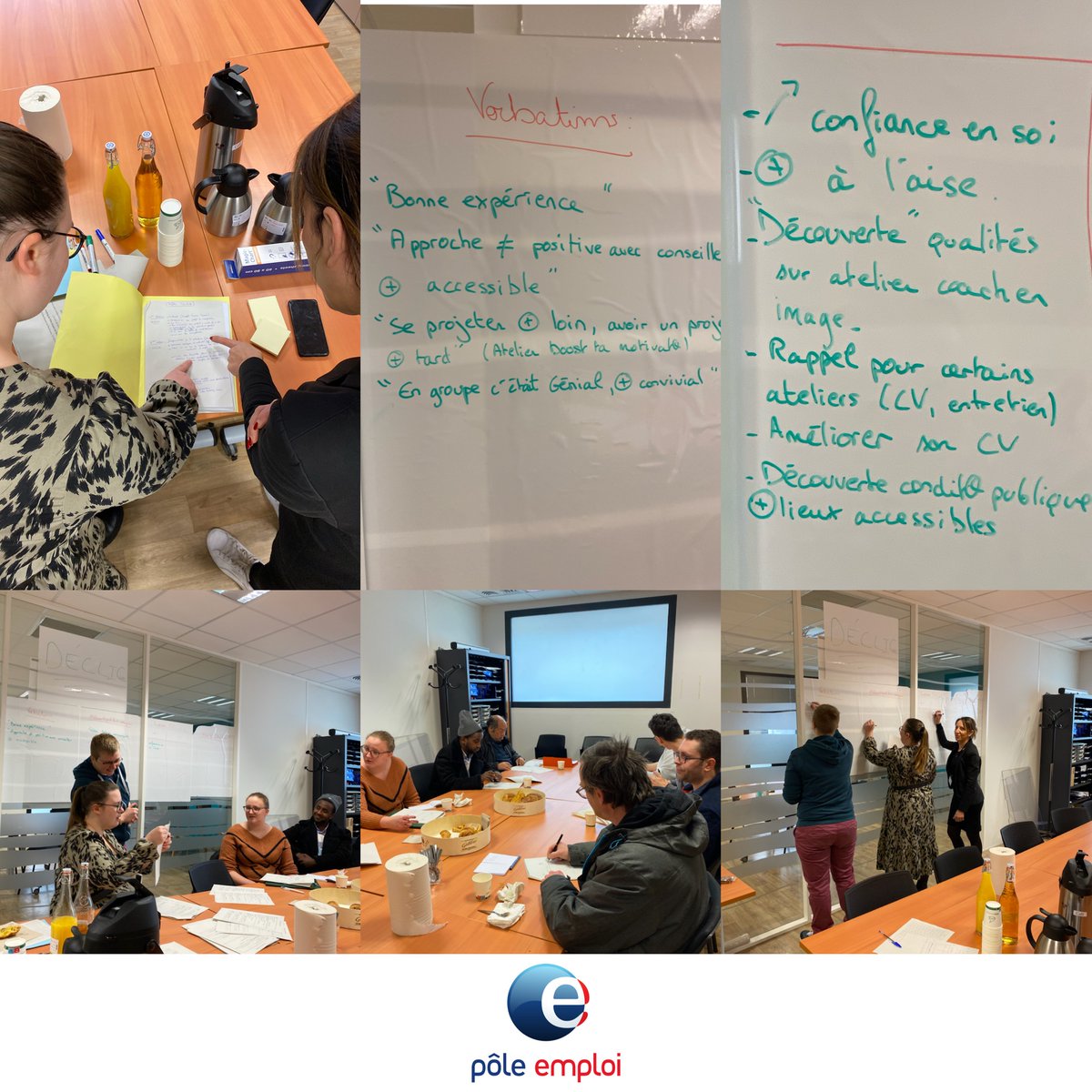 Événement : ce jour à Pôle Emploi <a href="/roubaix/">Ville de Roubaix</a> Centre, bilan Parcours Déclic Challenge #DELD.
👉Verbaliser le ressenti des demandeurs
👉Préparer l’après parcours
👉Sorties positives: Emploi, formation, et projet professionnel abouti👍
<a href="/Treutenaeres/">s. Treutenaere</a> <a href="/NadegeFouquart/">Nadège FOUQUART</a> @poleemploi_HDF