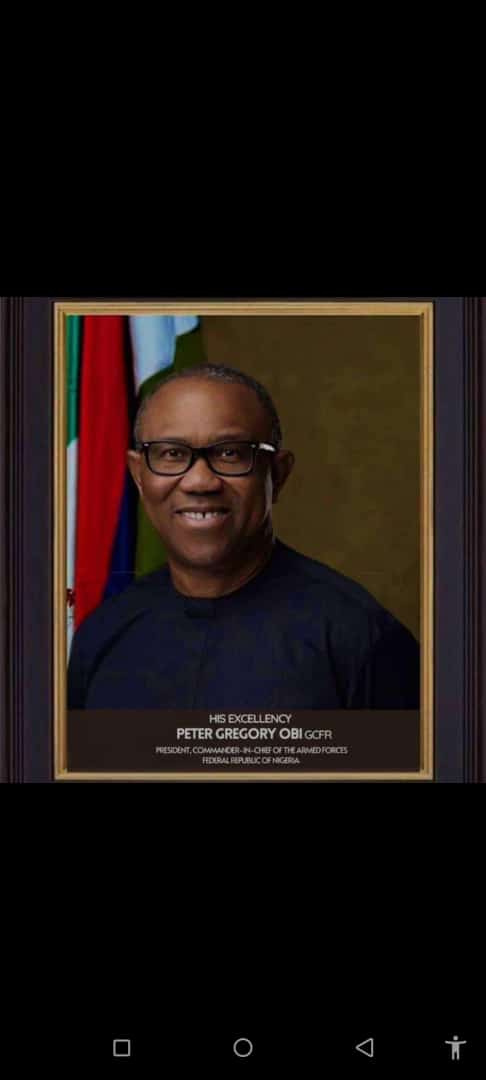 Tektwig's tweet photo. @inecnigeria I sense your addiction to ugly portraits hanging in official environments in this country. It's nobody's fault that you don't like good things. 

Meanwhile, congratulations to our rightful president @NGRPresident https://t.co/5a3Np01lPe
