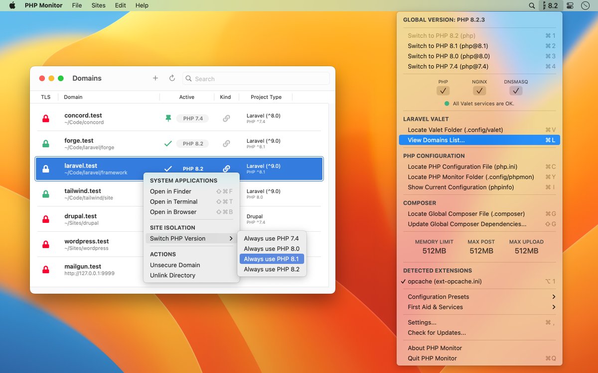 nicoverbruggen's tweet image. 🚀 PHP Monitor 5.8 is now available! 

This release includes a setting to automatically start the app at login, and adds the ability for the app to update itself.

🔗 phpmon.app

📝 nicoverbruggen.be/blog/phpmon-5.…

🔖 github.com/nicoverbruggen…

❤️ phpmon.app/sponsor
