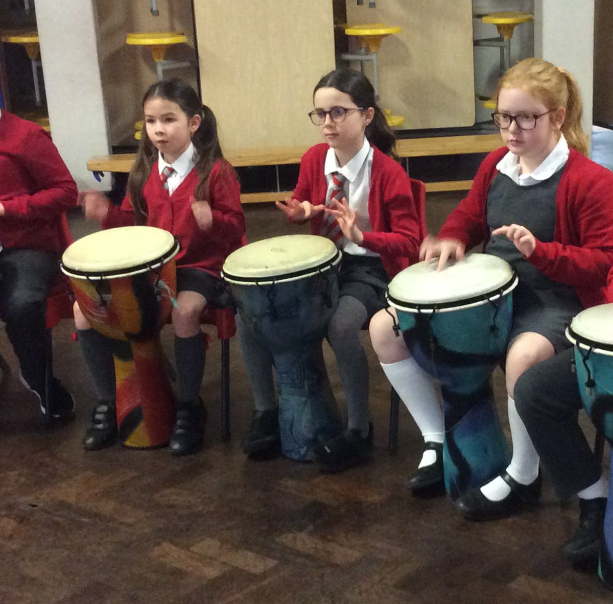 HFyear4's tweet photo. We were really excited this week to continue playing the African drums! https://t.co/4qLU7kM2cc