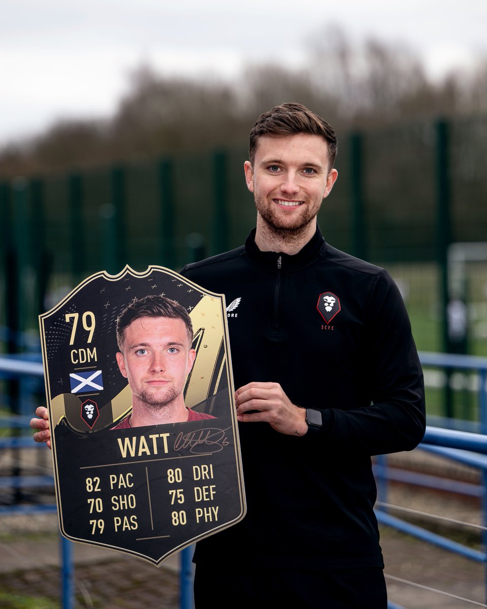We're giving away a 𝐒𝐈𝐆𝐍𝐄𝐃 <a href="/ell_watt00/">elliot watt</a> @EASPORTSFIFA Team of the Week card 🤩

For a chance to win, all you have to do is:
🤝 Follow <a href="/SalfordCityFC/">Salford City FC</a>
👍 Like and RT this post
🆚 Tag a friend you'd beat on #FUT