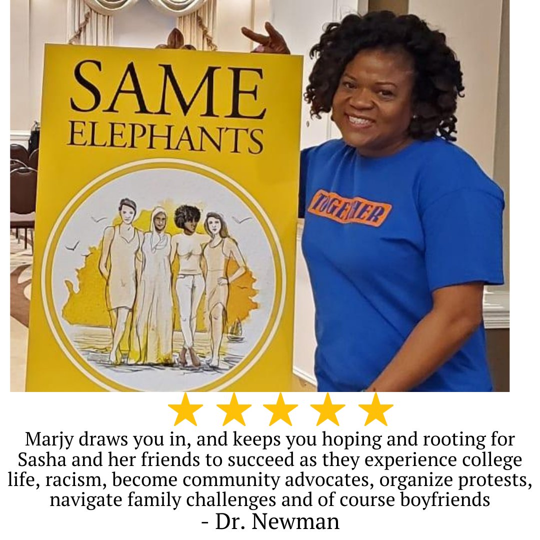 ThisMarjyMarj's tweet photo. Happy 3rd birthday to Same Elephants! Thanks to you, I've been able to sit at many tables and walked into different rooms. You are so real to me. I love you book baby!
#SameElephants #Books #RepresentationMatters #Race #Diversity #Belonging #storytelling #WritingCommunity https://t.co/MkGa3eNGrD