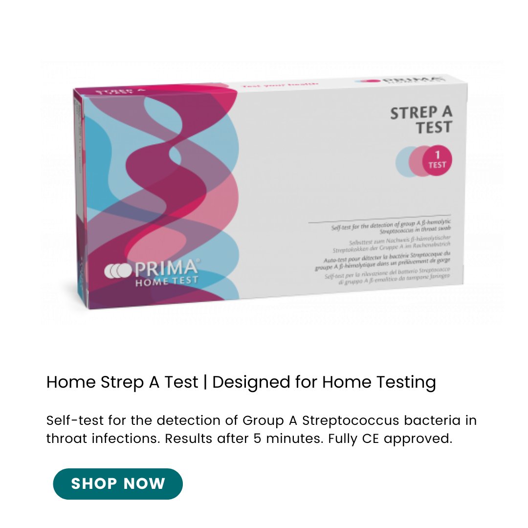 A strep throat can be nasty and may require antibiotics whereas, with a viral sore throat, we all just have to sit it out! Our new Home Strep A test will let you know if it's due to the bacterial Group A streptococcal in minutes. Link to the product: bit.ly/3INzpBH