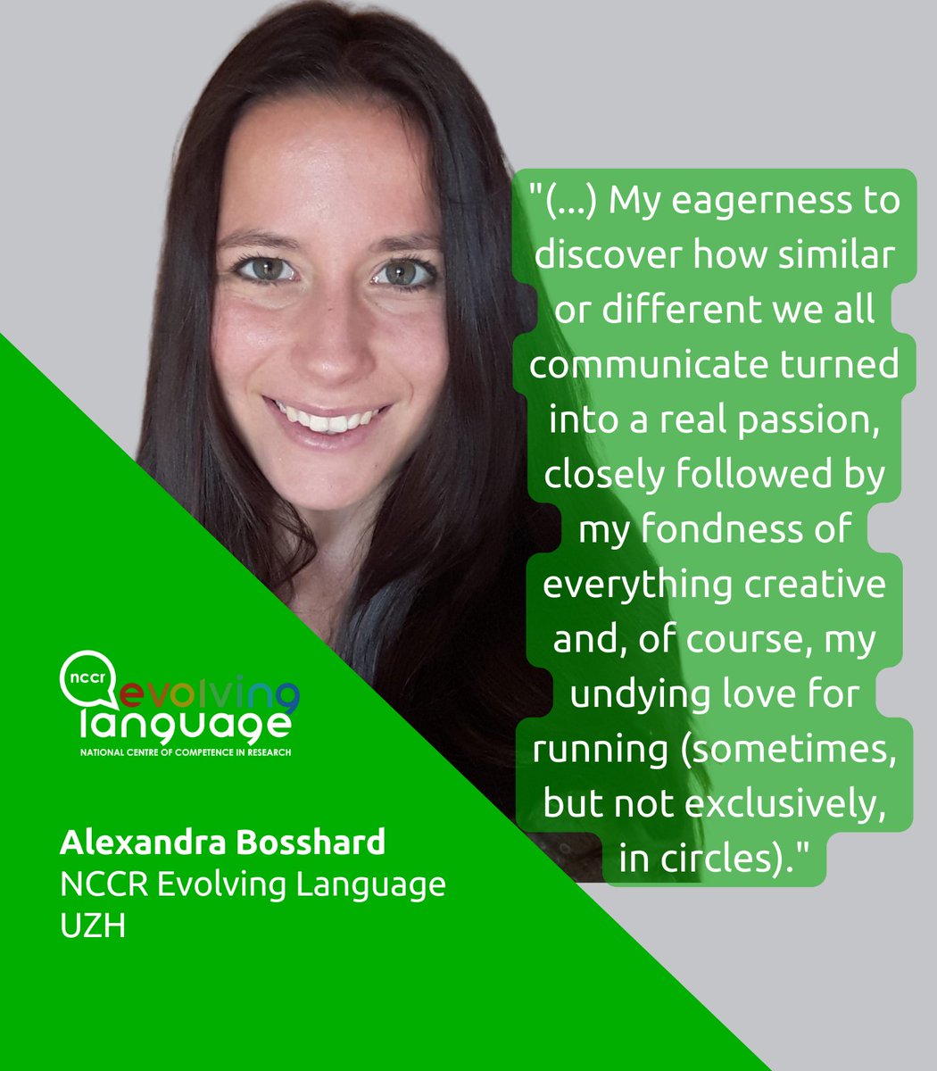 NCCR Evolving Language (@nccr_language) on Twitter photo Our 4th #NCCRWomen of this week is <a href="/the_half_ling/">Alexandra B. Bosshard</a>! She a PhD student <a href="/UZH_ch/">Universität Zürich</a> investigating the communication of non-human animals, trying to explore how animals talk to each other! <a href="/ISLE_uzh/">ISLE</a> <a href="/DeptCompLangSci/">Department of Comparative Language Science</a> <a href="/snf_ch/">Schweizerischer Nationalfonds (SNF)</a> <a href="/NCCRWomen/">NCCRWomen</a> Our 4th #NCCRWomen of this week is <a href="/the_half_ling/">Alexandra B. Bosshard</a>! She a PhD student <a href="/UZH_ch/">Universität Zürich</a> investigating the communication of non-human animals, trying to explore how animals talk to each other! <a href="/ISLE_uzh/">ISLE</a> <a href="/DeptCompLangSci/">Department of Comparative Language Science</a> <a href="/snf_ch/">Schweizerischer Nationalfonds (SNF)</a> <a href="/NCCRWomen/">NCCRWomen</a>