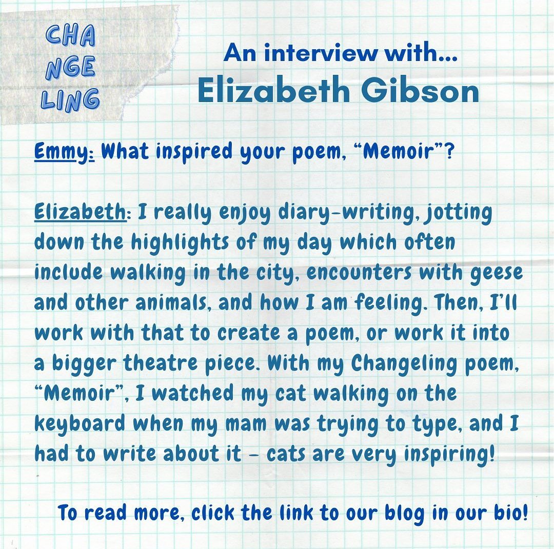 Really looking forward to sharing my cat poem in Changeling! 😊 Many thanks to <a href="/emmyclarke_/">emmy clarke (she/they)</a> for creating this brilliant project, and to <a href="/CoinOpPress/">Coin-Operated Press</a> who first published this poem. And to Kitt, of course 🐱🐾
