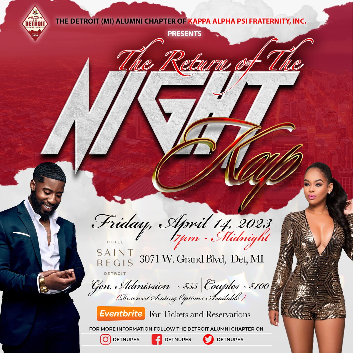 detnupes's tweet photo. SAVE THE DATE! The Return of the Night Kap is scheduled for April 14, 2023. For more information visit https://t.co/fv0ph2y13u https://t.co/X4r6DWw77p