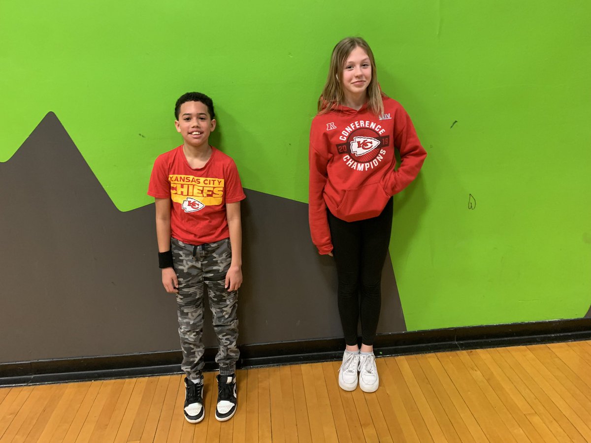 Congrats to our two students of the week this week in PE. Ella Reinhardt and Tommy Henry are great role models and enjoy PE activities and cooperating with their classmates. #bridgerbold #isdstrong