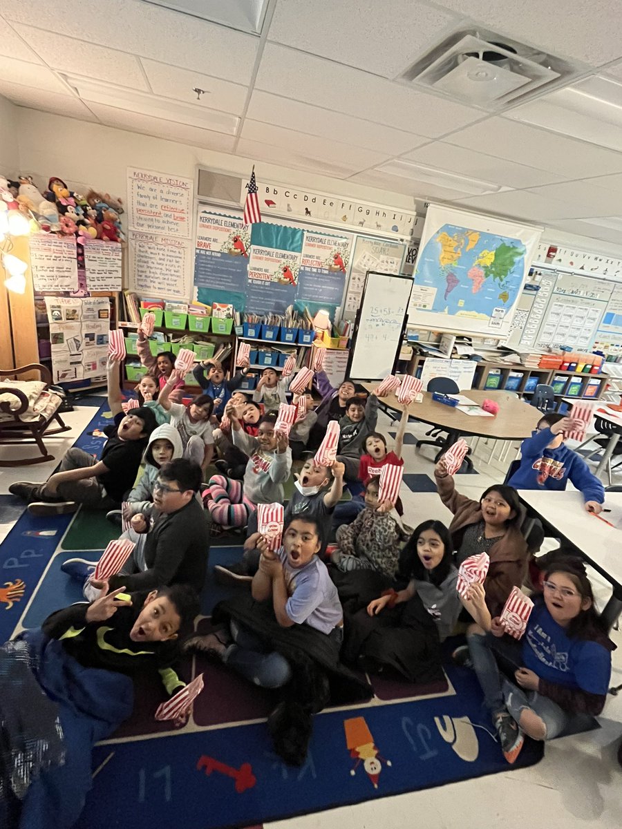 Popcorn party for outstanding attendance! 🍿🎉 <a href="/KerrydaleEs/">Kerrydale ES</a>