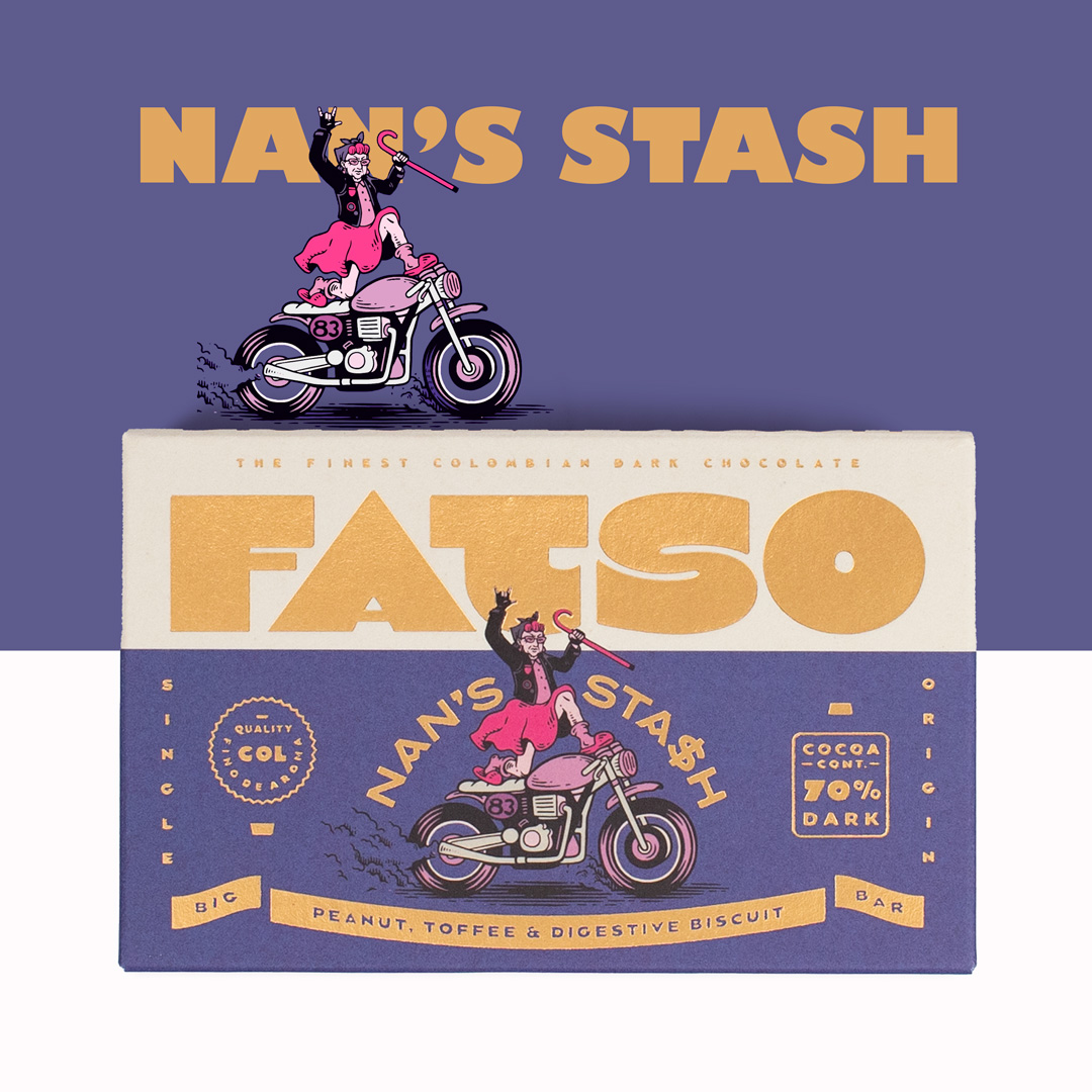 USTUDIO_Shop's tweet photo. This weekend, raid your granny's snack stash with Fatso Chocolate!

Fatso chocolate is chonky! Craft bars tend to be delicate melt in your mouth morsels but this one is, well, FAT! https://t.co/zdz5pggO6V