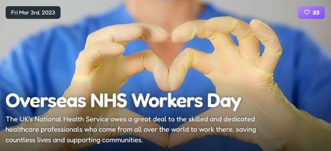 Thank you to all of the Overseas Workers in the NHS, who have helped make a difference #InternationalRecruitment #AHP #diversity