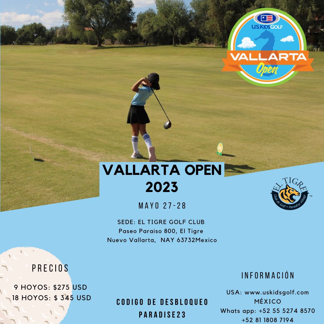 Ya están abiertas las inscripciones para el VALLARTA OPEN⛳️ 

Unlock code: PARADISE23