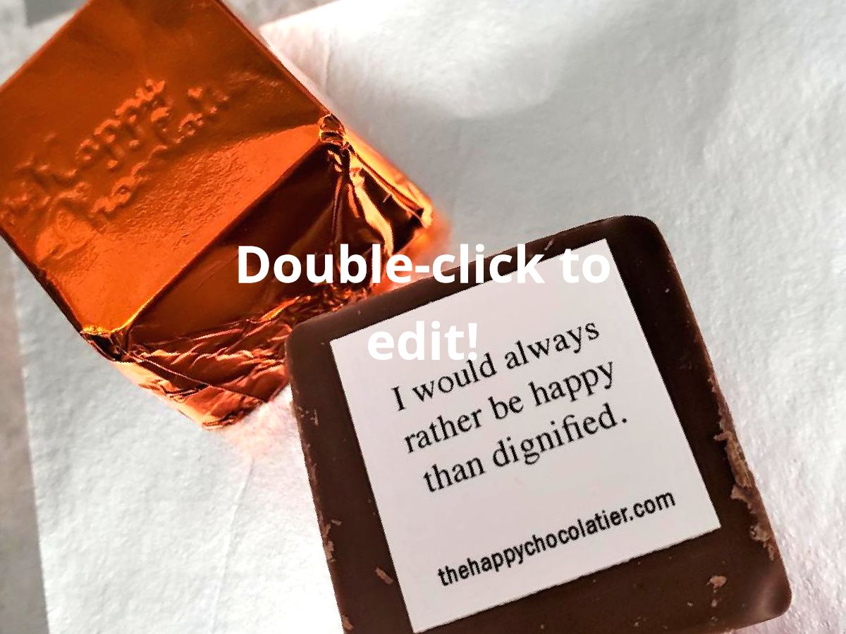 Just a random thought from inside one of our truffle Cubze as we head into the weekend. 
#happy #inspiration #happiness #spreadchocolatehappiness #instagood #weekend #weekendvibes #chocolate