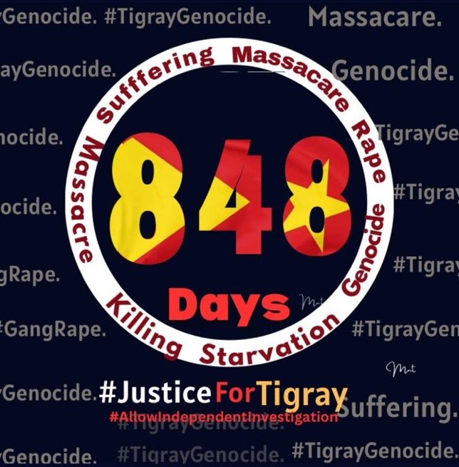 bettyvegas3's tweet photo. 848 days of #TigrayGenocide.
International community
#ActNow. Thousands of young girls,boys, and women sexually assaulted by the Ethiopian armies and Eritrean armies.
#stopweaponizingrape
#Justice4TigraysWomenAndGirlsAndBoys #EndTigraySiege
@UN_Women @UN_HRC @UN @hrw @HRC BV https://t.co/6L84YHyx7z