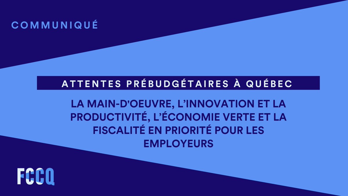 FCCQ's tweet image. La FCCQ @conseilpatronat @chambremontreal @cciquebec @FCEIQc et @MEQ_QME  ont rencontré @EricGirardMFQ au sujet des priorités du #BudgetQc2023
Lire le communiqué de presse conjoint  👇
ow.ly/m4TE50N8nL9