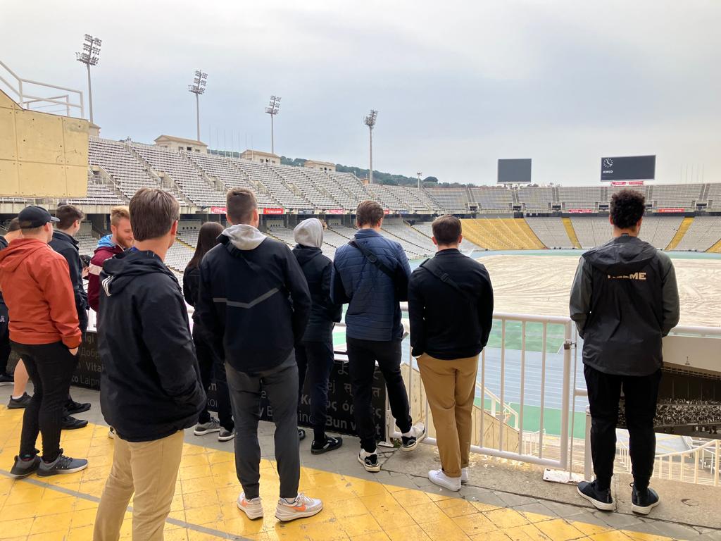 AlmaScotsMSOC's tweet photo. Yesterday, we had lots of fun visiting the Olympic museum and touring the city of Barcelona. It is a sight to see if you can. Shortly after, we finished our last friendly match here in Spain suffering a 2-0 loss to @Juv25. Big thank you to them! https://t.co/mpwhZJXr0r