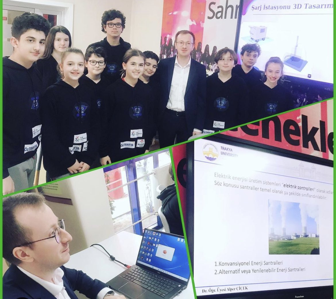rhpedirne's tweet photo. Trakya Üniversitesi Elektrik-Elektronik Mühendisliği Fakültesi Dr. Öğr. Üyesi Alper ÇİÇEK, “Yenilenebilir Enerji” konu başlığı kapsamında sunum yapmak İçin okulumuzu ziyaret etti🏫🌱Nazik ziyareti ve değerli katkılarından dolayı kendilerine çok teşekkür ederiz🙏💐 @trakya_univ https://t.co/jig58fx3DT