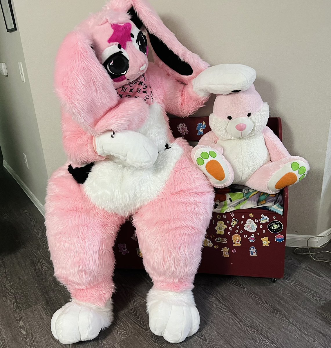 KUMIBUNNi's tweet image. sometimes 😾🔪🪤🧨

but also 😽💕🍭⭐️

#FursuitFriday #furry #plushsuit