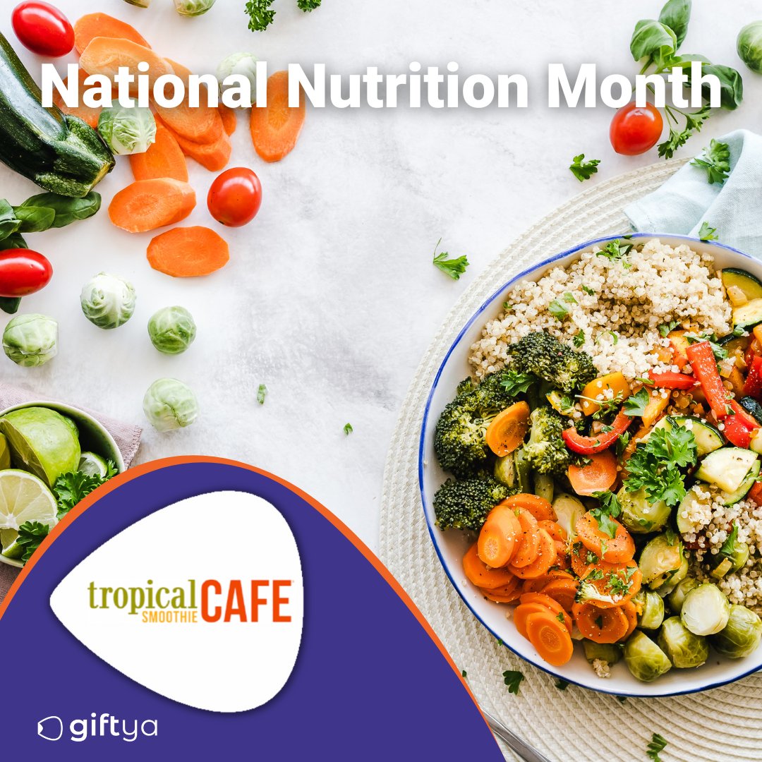 March is #NationalNutritionMonth. Send someone a virtual #giftcard to a healthy choice to encourage better nutrition! bit.ly/3SLAEG1