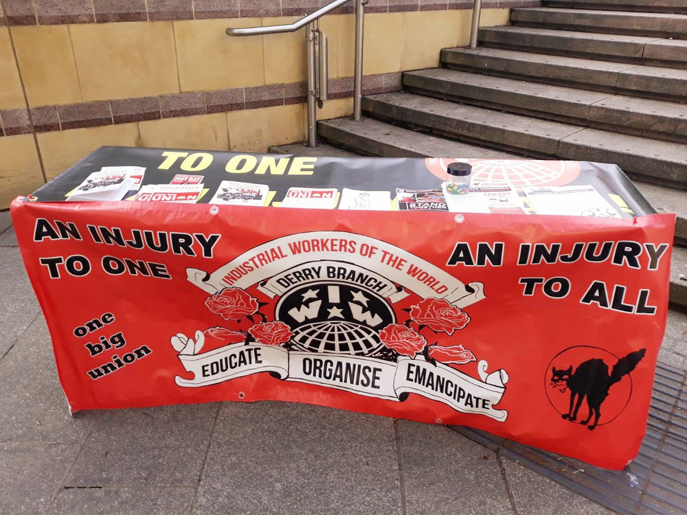 Our ongoing Wage Theft campaign, IWW Derry members will be at Waterloo Place from 1.30pm with info stall. 

Please call by for info, support or to help out. #wagetheft #stopwagetheft #IWW 

You can join the IWW today at the following link iww.org.uk/join